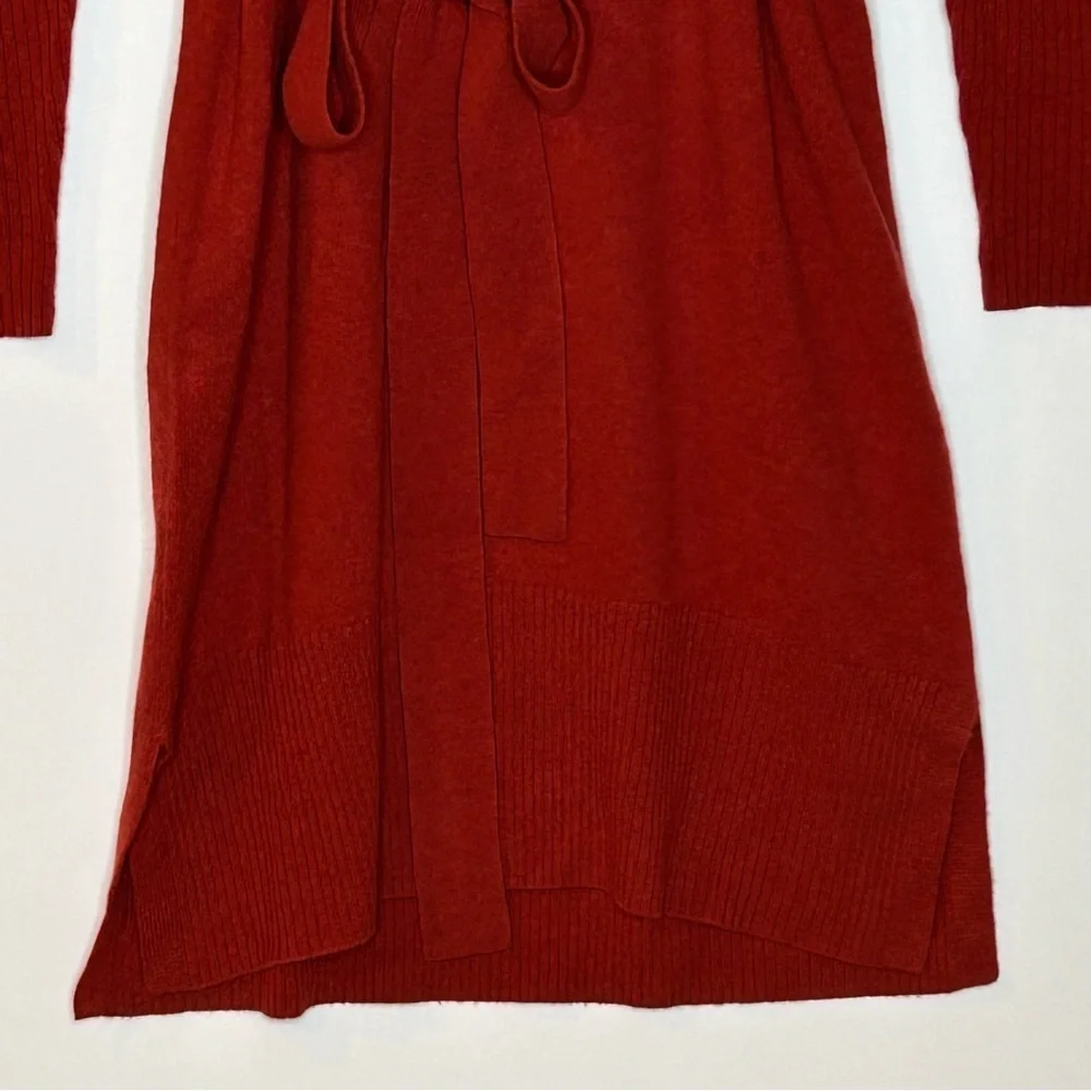 NWT Sundance Tillie Cashmere Long Sleeve Sweater Dress Small Red - Picture 8 of 12
